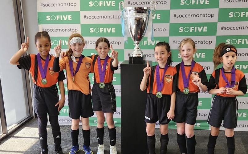 HHSA Girls U9 - SoFive Winter II Leage Champions