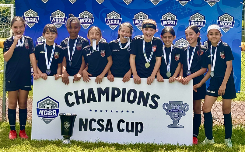GIrls U10A Flight Winner & NCSA Cup Champs